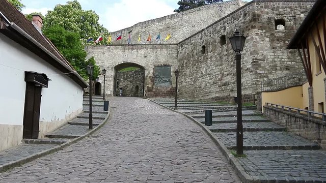 Eger fortress gate entrance