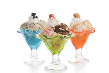 delicious flavored of summer ice cream