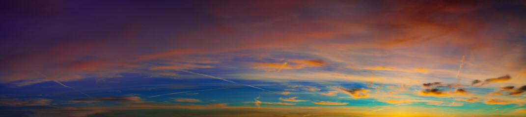 beautiful sky at sunset