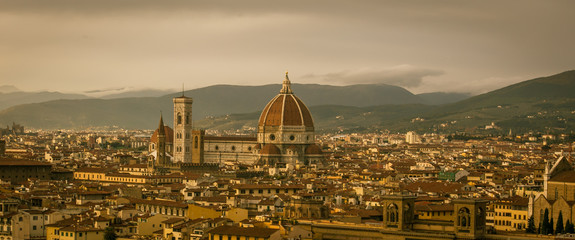 Fototapeta premium aerial view florence 
