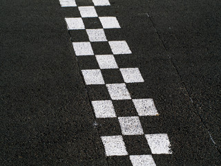 Obraz premium Finish line racing background