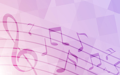 Purple note song background abstract art vector pan tone