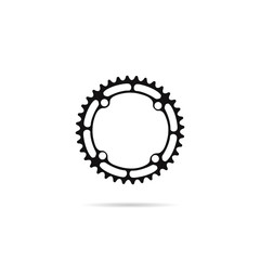 Icon of chainwheel. - obrazy, fototapety, plakaty