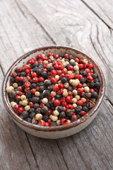 Spice of colored peppers ball