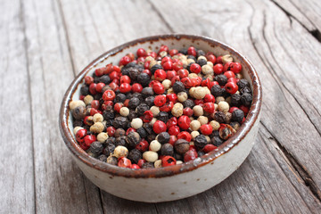 Spice of colored peppers ball