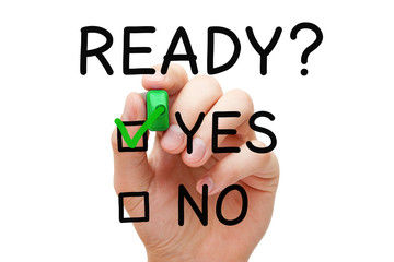 Ready Yes Or No Check Mark Concept