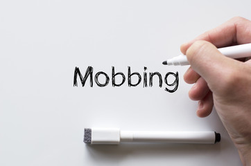 Mobbing written on whiteboard