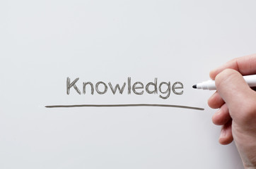 Knowledge written on whiteboard