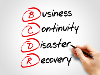 BCDR - Business Continuity Disaster Recovery, acronym business concept