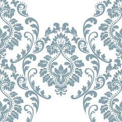Vector damask pattern ornament. Elegant luxury texture for textile, fabrics or wallpapers backgrounds