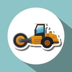 Under construction design. truck concept. repair icon, vector illustration