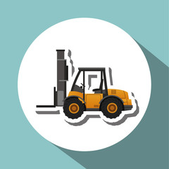 Under construction design. truck concept. repair icon, vector illustration