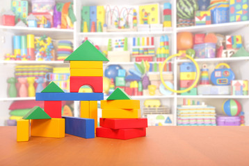 color blocks on the floor