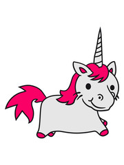 unicorn kawaii kitten unicorn pferdchen horse sweet cute girl little foal happy