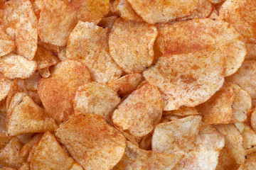 spicy barbecue flavored potato chips