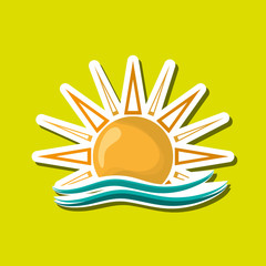 Sun design. abstract icon. summer concept