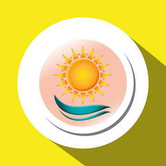 Sun design. abstract icon. summer concept