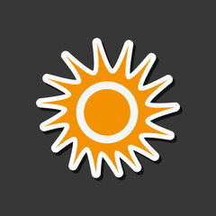 Sun design. abstract icon. summer concept