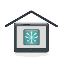 Smart home design. Technology icon. system concept