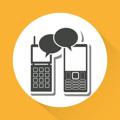 Smartphone design. technology icon. online concept, vector illustration