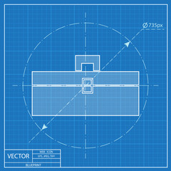 blueprint icon of toolbox