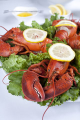 boiled lobster