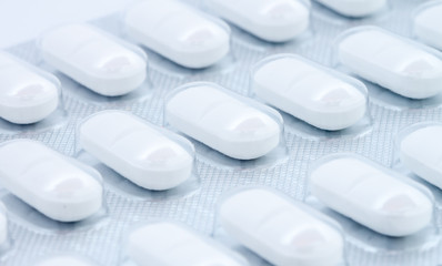 white pills in blister pack