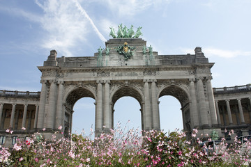Arco del triunfo en Parque del Cincuentenario, Bruselas.