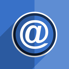 Obraz premium blue flat design email modern web icon