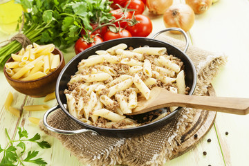 Pasta with minced meat