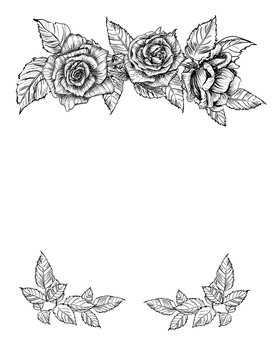 Frame of roses