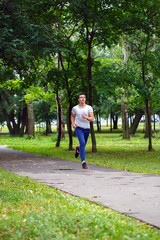 professional runner on the track