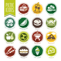 Picnic icon set