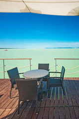 Bar at lake Balaton