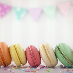 Colorful macarons