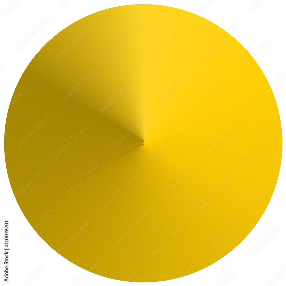 Poster yellow circular round gradient, circle shape