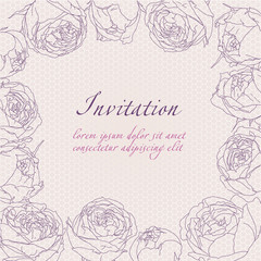 Beauty hand drawn flowers