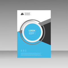 Vector Leaflet Brochure Flyer template A4 size design, annual report, book cover layout design, abstract cover design