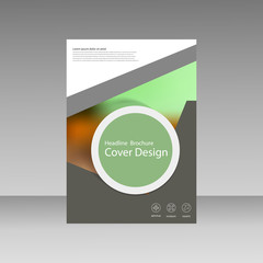 Naklejka premium Vector brochure, magazine, cover design, poster template