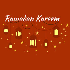 Happy Ramadan Kareem, greeting background vector illustration