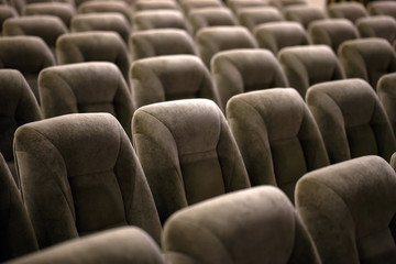 Fototapeta premium Empty comfortable seats in theater, cinema
