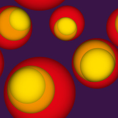 Bright color circle hole seamless leaky background