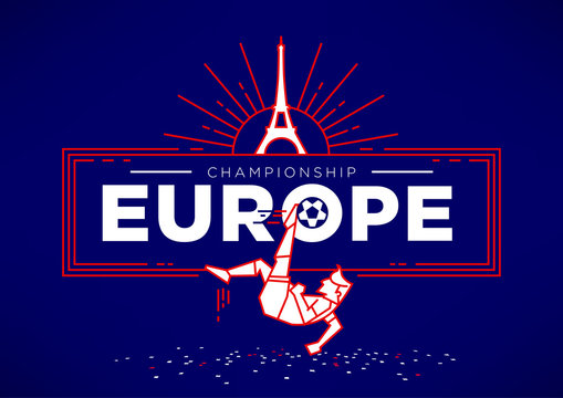 European Football Championship Vector Design