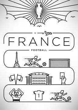 France Football Cup Design Elements
