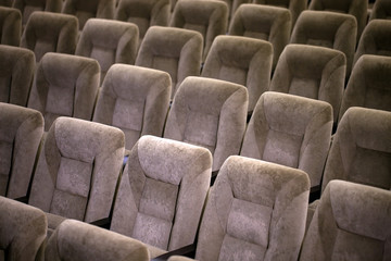 Empty comfortable seats in theater, cinema