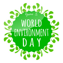 Vector illustration for World Environment Day.
