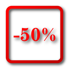 50 percent discount icon