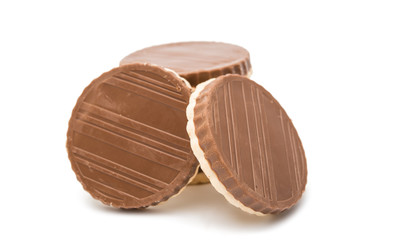 cookies with chocolate isolated