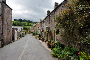 Street scene Rothbury Morpeth Cumbria England UK Europe