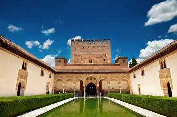 Fototapeta premium Palacio Nazaries, Alhambra, Granada, Spain